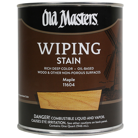 OLD MASTERS 1 Qt Maple Oil-Based Wiping Stain 11604
